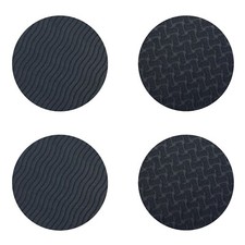 Set of 4 Yoga Knee Cushion Pads Thick Black