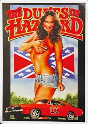 VRHTF NHRA ''COOL ''DUKES OF HAZZARD'' ''DAISY DUKE'' 3 X 4.25'' STICKER