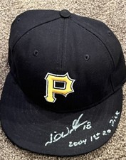 Neil Walker AUTO PITTSBURGH PIRATES Signed MLB New Era On Field Hat 1st RD Pick