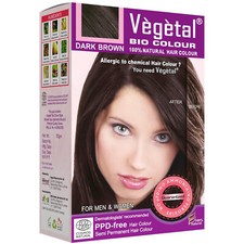 Vegetal Bio Hair Colour Dark Brown Achieve Natural, Ammonia-Free Hair Color150gm