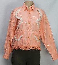 Vintage Yak Magic Women's Jacket Long Sleeve Orange Size S