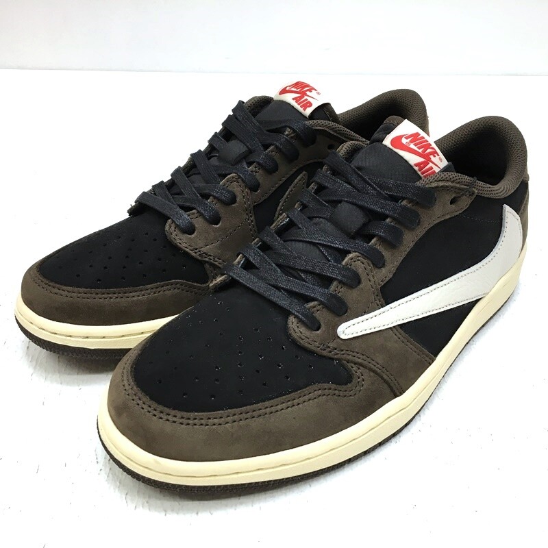 Nike Travis Scott Cq4277-001 Air Jordan 1 Low Og Sp-T Black/Dark 27.5cm FLg79