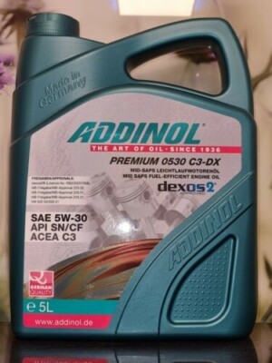 ADDINOL Premium 0530 C3-DX - BMW Longlife-04 MB 229.52/22951/229.31 VW 505.00/01