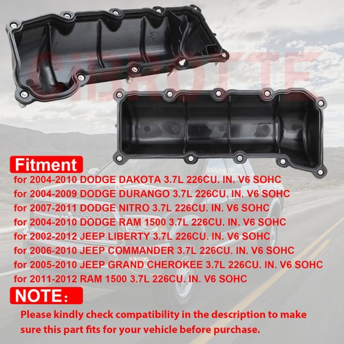 Valve Cover Set w/ Gasket for Dodge Ram Durango Dakota Nitro Grand