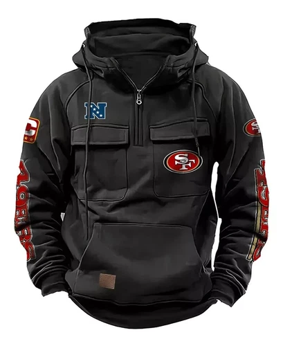 San Francisco Team Mens Cargo Hoodies