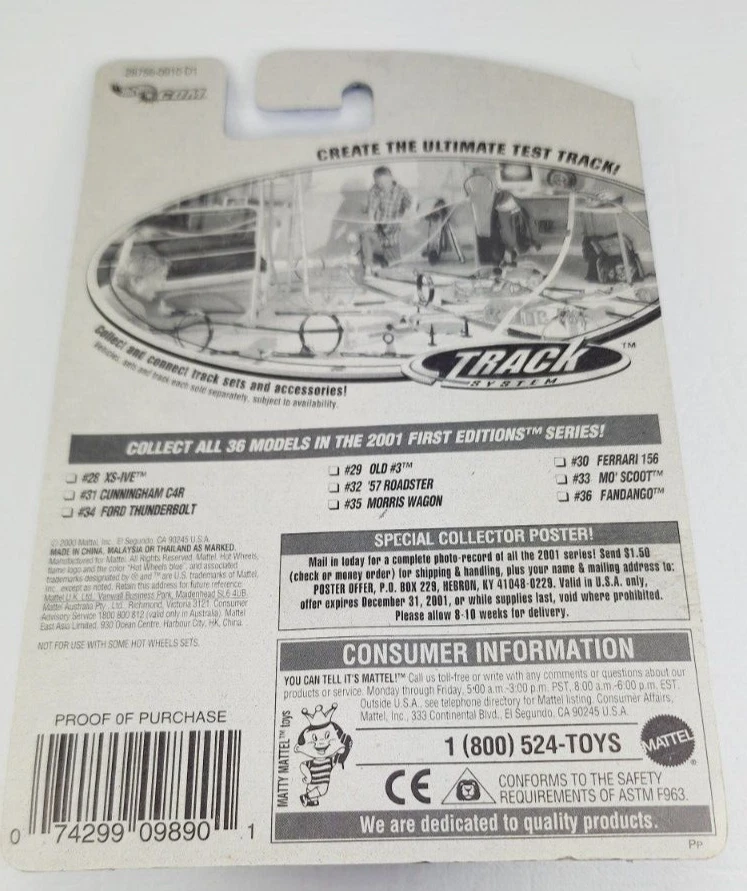 Primeras ediciones Hot Wheels 2001 * Fandango * diecast 36/36 coleccionista #048 Foto 4 de 4