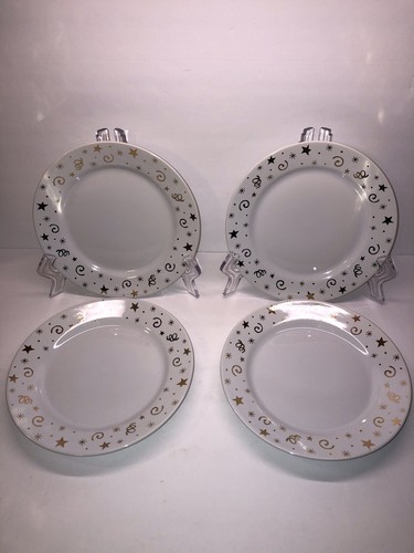 PAMPERED CHEF Celebration Holiday Dessert Plates Set of 4 Simple Additions - Picture 5 of 6
