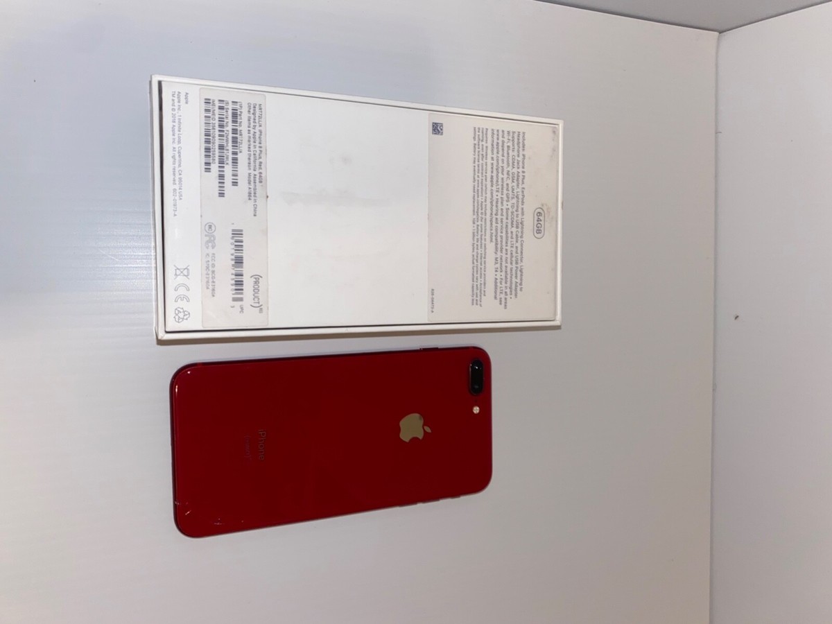 iPhone 8 plus product red 64G 訳有品 Apple iPhone 8 Plus 64GB Unlocked PRODUCT Red Smartphone