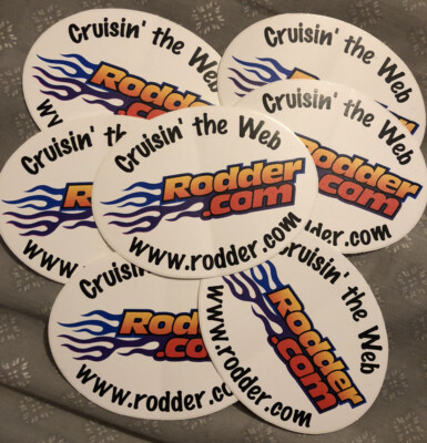 Lot Of 7 Cruisin The Web Vintage Rodder.com Sticker Decal NHRA Hot Rod Car Truck