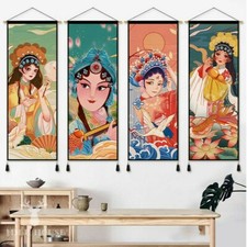 Wall Picture Scrolls Opera Painting Hanging Tapestry Art Poster Living Room