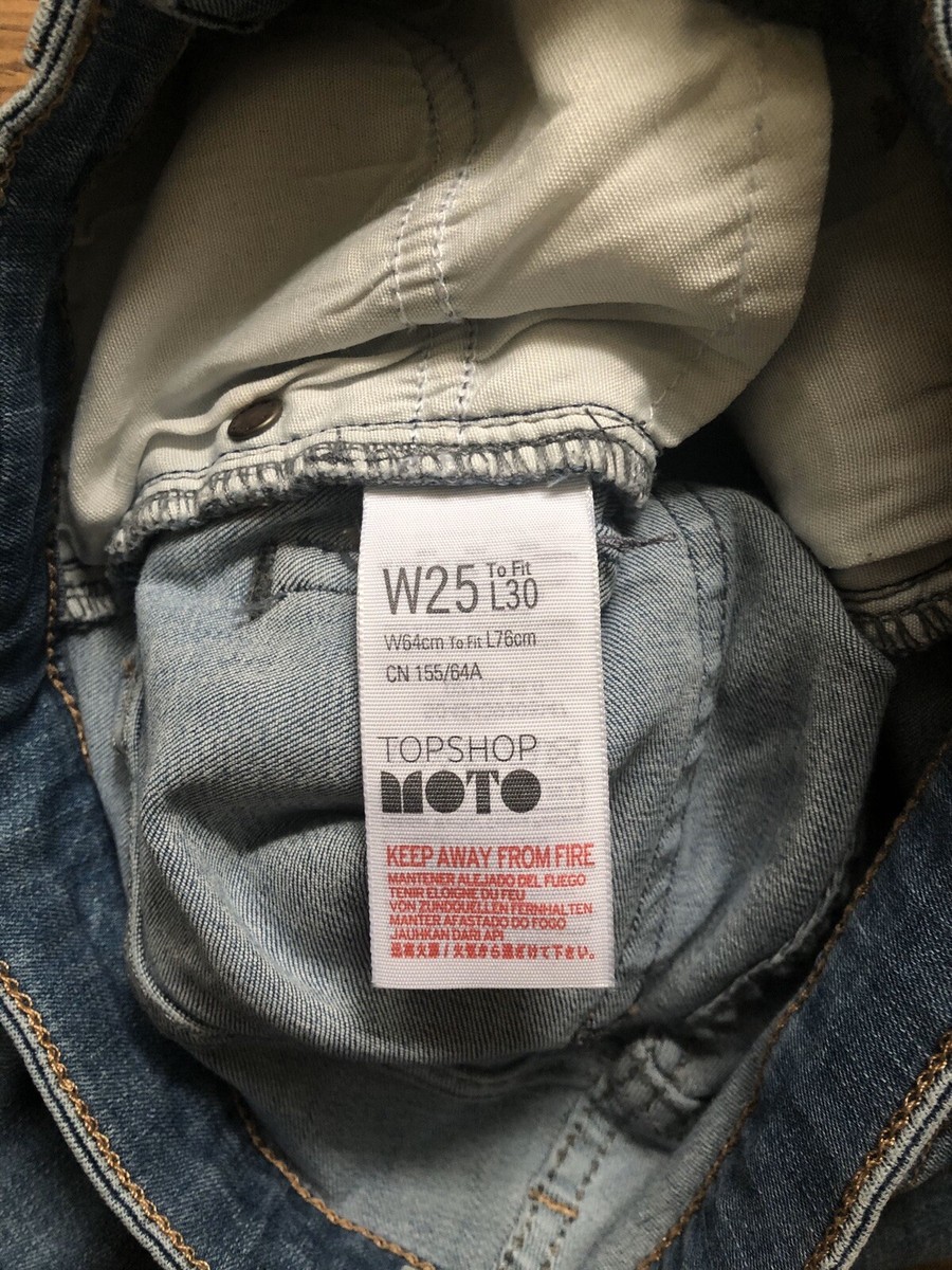 Jean Skinny Topshop MOTO Jamie Bleu Taille W25L30 - Occasion Très Bon état