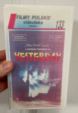 Yesterday VHS CLamshell AP Video 1984 Polish Version Siwkiewicz Tested Rare