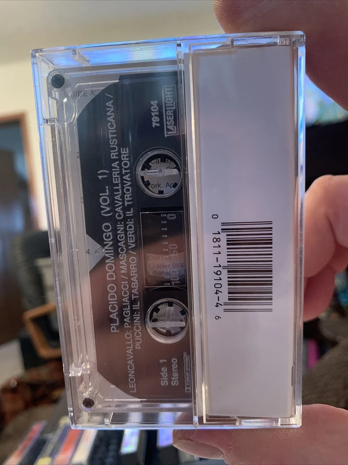 Placido Domingo Cassette Tape Live 1967 1968 Volume I Opera Arias 79104 Foto 3 de 3