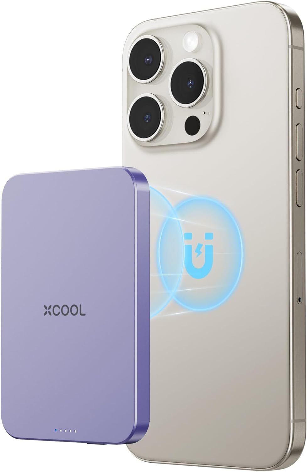 Magnetic Phone Charger 5000mAh Ultra-Slim Magnetic Power Bank Magnetic Portable