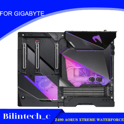 FOR Gigabyte Z490 AORUS XTREME WATERFORCE Motherboard Z490 LGA1200 Test OK 
