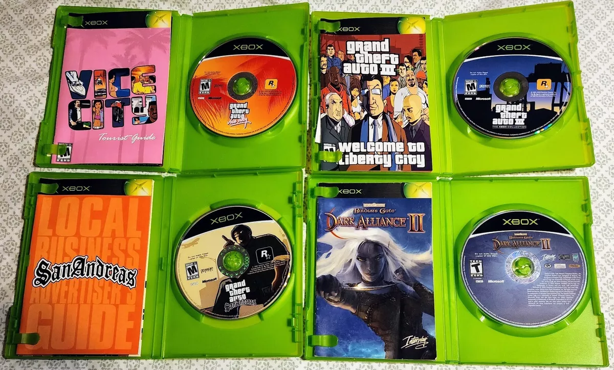 Xbox Video Games Lot Of 4 GTA 3, Vice City, True Crime, and more