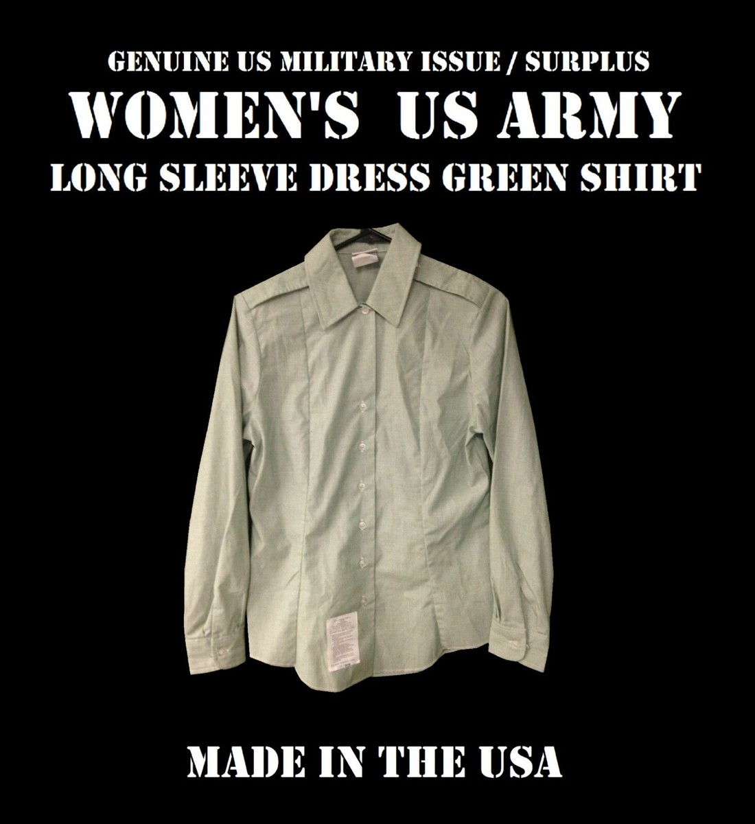 army shirt dress Army Green Polyester Midi Shirtwaist Dress - Pleated Waist, Short Sleeve 3703