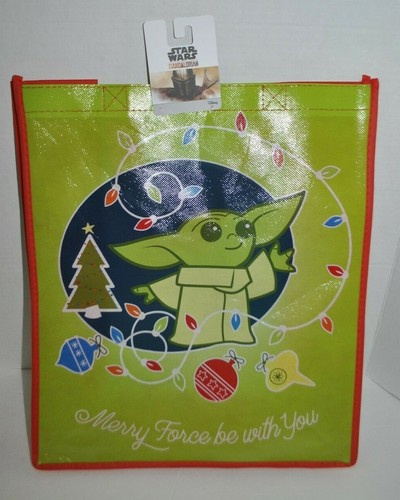 Star Wars Baby Yoda Grogu holiday Jedi force Disney Reusable Tote Bag ...