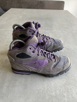Nike Vintage 1990s Caldera Wanderstiefelette Damen 10 braun lila UK 4,5