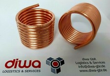 FIVMEN Kupferrohr-Spirale 10 M – 12x1 Mm, 22 Windungen, Mit 1/2 Zoll Anschluss, Für Poolheizung Und Ofenrohr