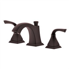 Oil Rubbed Bronze Widespread Bathroom Faucet with overflow drain 8228-ORB-W
