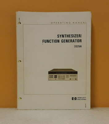 HP 03325-90011 3325A Synthesizer/Function Generator Operating Manual