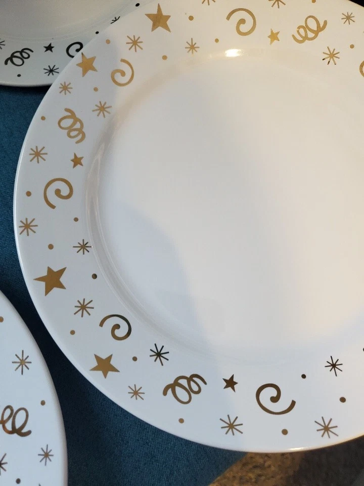 The Pampered Chef Simple Additions Dessert Plate Set of 4 - Image 2 of 4