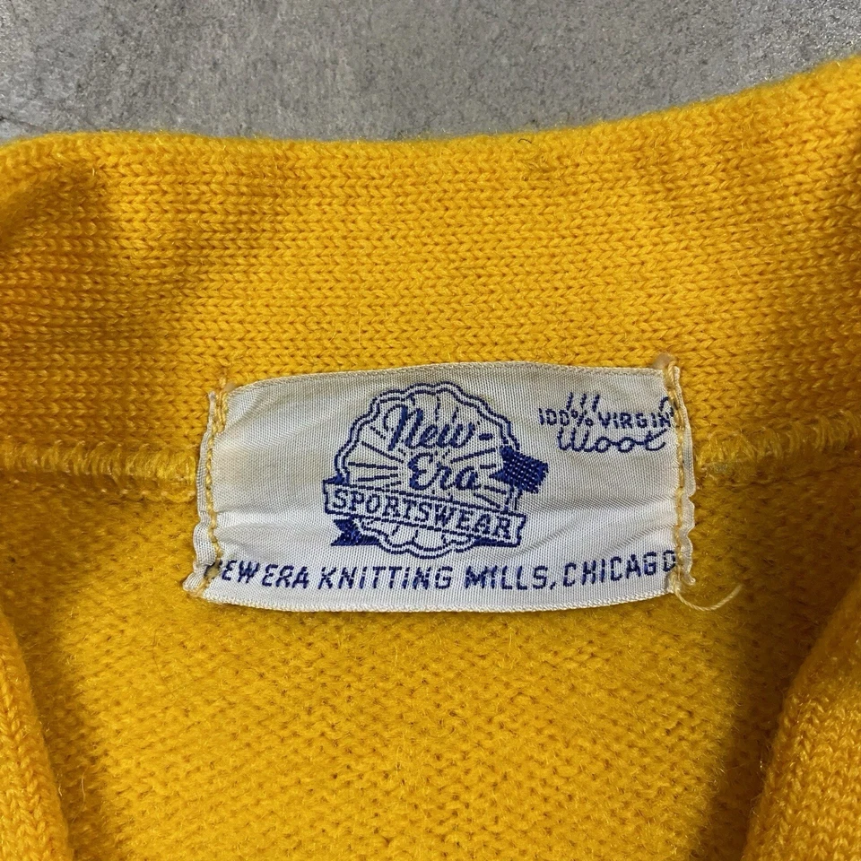 Vintage 60s New Era Letterman Cardigan Sweater XS Chicago St Jude Knitting Mills - Image 2 of 4