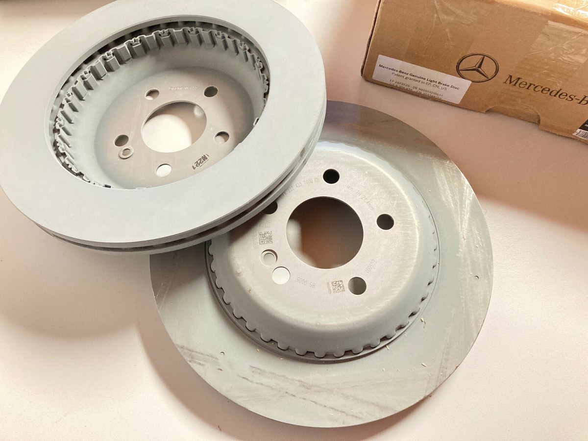 Original Mercedes Brake Discs Rear S-CLASS W222 A2224231000 Set 