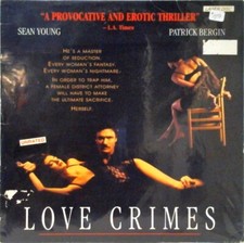 Love Crimes Laserdisc, Unrated Edition, Sean Young, Patrick Bergin- 052125JER-23