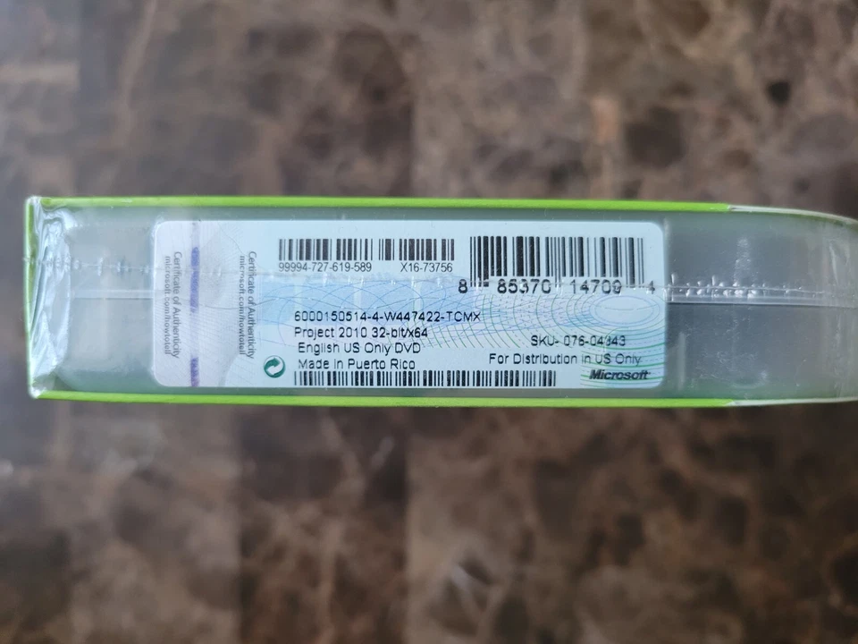 NEW SEALED Microsoft Project Standard 2010 Full Version RETAIL  Box - Image 2 of 3