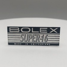 BOLEX 'SUPER-16'  LOGO PLATE BADGE'  (Glue-In)  for BOLEX H16 16mm movie camera