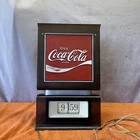 L• Vintage Coca Cola Flip Clock Tested Clock Does Not Appear To Keep Time