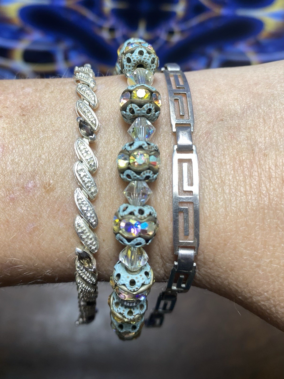 Sterling Silver Bracelet Lot - image 1