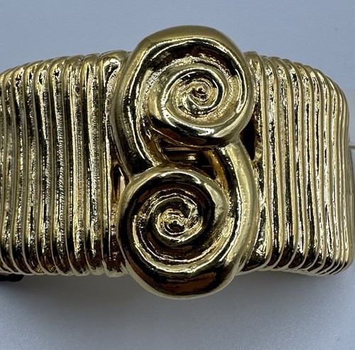 Fermaglio per capelli Kenneth Jay Lane egiziano nero Barrette Saks Riviera Francia nuovo con etichette ballo - Foto 8 di 11