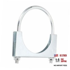 U Bolt Muffler Exhaust Clamp 4" Galvanized Iron U-Bolt Clamps Muffler 110mm 1
