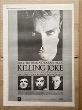 KILLING JOKE BRIGHTER THAN A THOUSAND SUNS(B) POSTER SIZED original music press 