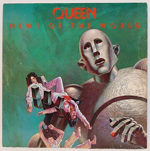 Queen - News of the World - 1977 Elektra 6E-112 Rock Vinyl LP Record Album