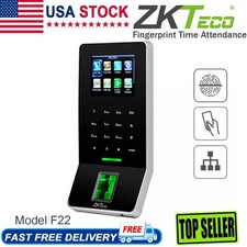 ZKTeco F22 2.4'' Biometric Fingerprint Time Clocks Door Access Attendance