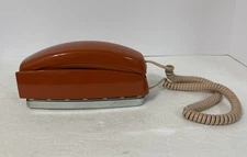 Vintage Western Electric Bell System Trimline Touch Tone Telephone Burnt Orange