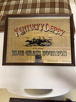 Spiegelbild   Kentucky Derby Blue Grass Bourbon   WHISKY Deko spiegel