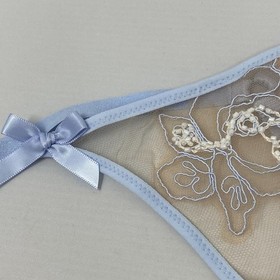 Agent Provocateur Lindie Baby Blue Sand Thong AP2 Small NWT $160