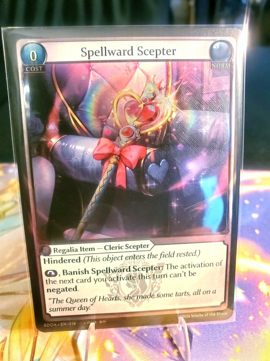 Grand Archive Spellward Scepter Armament Foil Near Mint | eBay