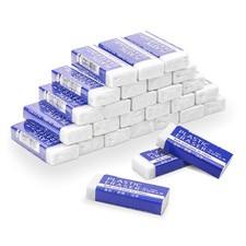 120 Pack White Pencil Erasers Bulk Large Plastic Rubber for School Office