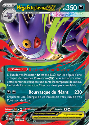 Pokemon Karte Mega-Ectoplasma-ex 056/094 Double Rare Geisterflammen