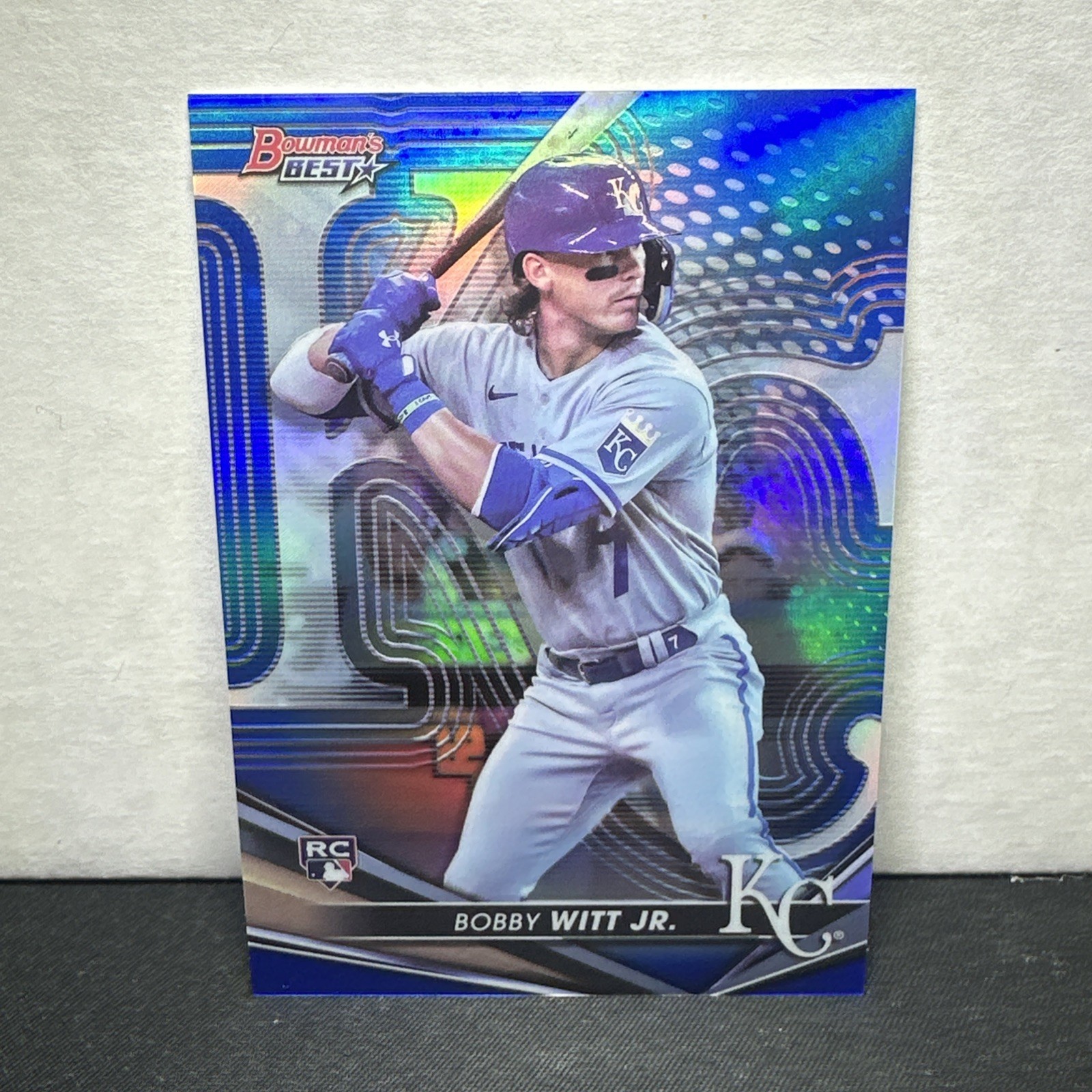 2022 Bowman's Best - Bobby Witt Jr. #13 Blue Refractor /150 (RC)