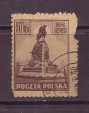 Poland, Liberation of Cracow, Jan 19, 1945, Grunwald Monument, Used, 1945, OLD