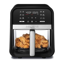Gourmia 7 QT Glass Basket Air Fryer, 12 Presets, Mute Function Interior Light