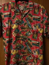 Hawaiian Button Down Shirt - Honolulu - PARADISE FOUND - Multicolor - XL      