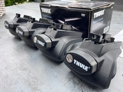 Thule 757 Rapid System Dachträgerfüße Reling WingBar AeroBar inkl. Schlüssel